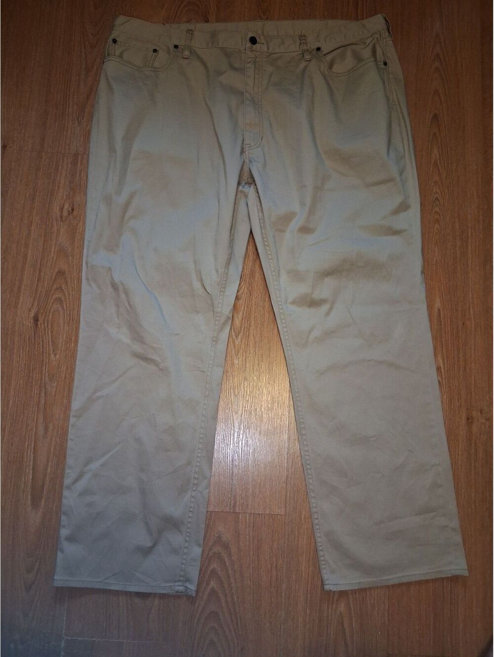 Polo Ralph Lauren Chino Pants 46x32 Khaki Cotton Big & Tall